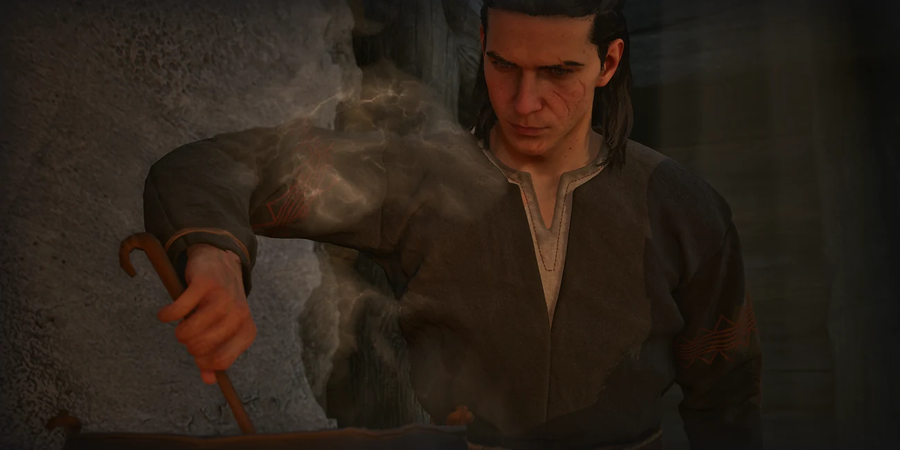 Coen prepares a consumable
